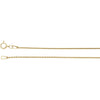 14k Yellow Gold .85mm Baby Wheat 20" Chain