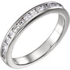 14k White Gold 7/8 ctw. Diamond Band, Size 7