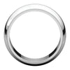14k White Gold 8mm Milgrain Band, Size 11
