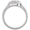 14k White Gold 1/5 CTW Diamond Ring, Size 7