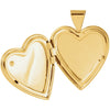 14k Yellow Gold .01 CTW Diamond Heart Locket