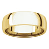 10k Yellow Gold 6mm Light Comfort Fit Band, Size 13