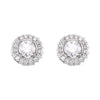 14k White Gold 3/4 CTW Diamond Earrings