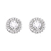 14k White Gold 3/4 CTW Diamond Earrings