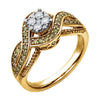 14K Yellow Gold 5/8 CTW Diamond Engagement Ring (Size 6)