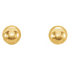 14k Yellow Gold 3mm Youth Ball Stud Earrings