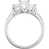 14k White Gold 7/8 CTW Diamond Anniversary Ring, Size 7
