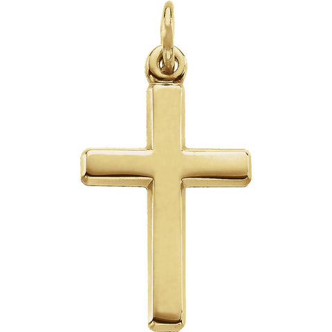14k Yellow Gold Cross Pendant