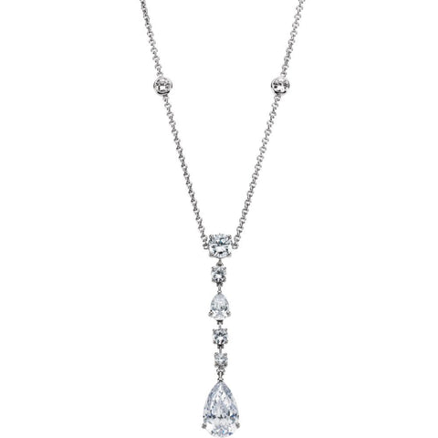 Sterling Silver Cubic Zirconia Necklace