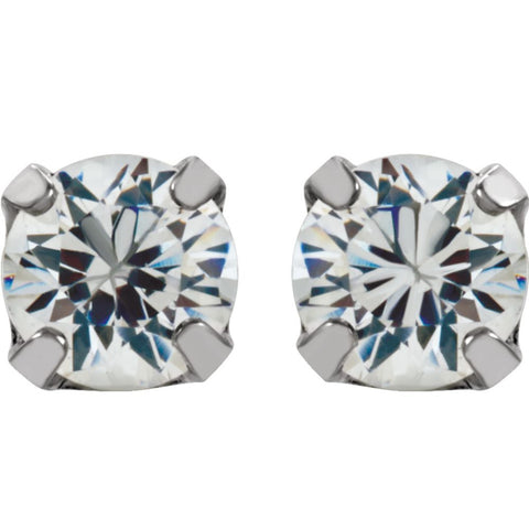 Stainless Steel 3mm Round Piercing Earrings
