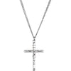 34.00x24.00 mm Crucifix Cross Pendant in Sterling Silver (24-inch)