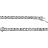 Sterling Silver 4mm Round Cubic Zirconia Bracelet