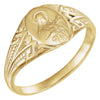 St. Theresa Ring in 14k Yellow Gold ( Size 6 )
