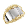 Metal Fashion Ring in 14k White Gold ( Size 6 )