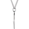 Sterling Silver 14.75 Round St. Jude Thaddeus Medal 18" Necklace