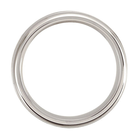 Cobalt 7mm Grooved Edge & Hammered Band Size 11.5