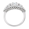 14k White Gold 1 1/3 CTW Diamond Anniversary Band, Size 7