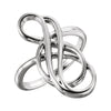 14k White Gold Freeform Ring, Size 7
