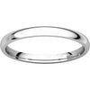 Platinum 2.5mm Light Comfort Fit Band, Size 5.5