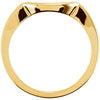 14k Yellow Gold Band for 4.1mm Engagement Ring, Size 5.5