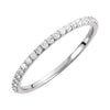 14K White Gold 1/4 CTW Diamond Band (Size 6)