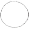 6 mm Hollow Bead Chain in Sterling Silver ( 18 Inch )