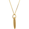 14k Yellow Gold Pierced Style 18" Necklace