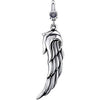 37.00x13.00 mm Wing Charm in Sterling Silver