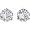 14k White Gold 5mm Round Forever Brilliant® Moissanite Earrings