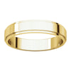14k Yellow Gold 4mm Flat Edge Band, Size 9