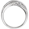 14k White Gold 3/4 CTW Diamond Ring, Size 7