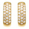 14k Yellow Gold 7/8 CTW Diamond Hoop Earrings