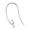 French Ear Wire with Ring in Sterling Silver (One only, not a pair)