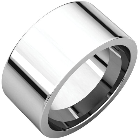Sterling Silver 10mm Flat Band, Size 7