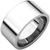 Flat Comfort-Fit Wedding Band Ring in Sterling Silver ( Size 7 )