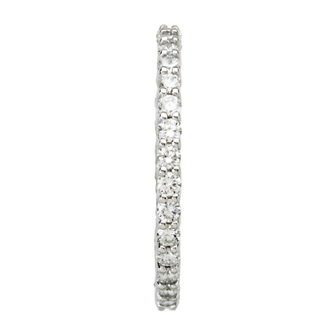 14k White Gold 1 CTW Diamond Eternity Band Size 5