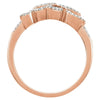14k Rose Gold 1/6 CTW Diamond Ring