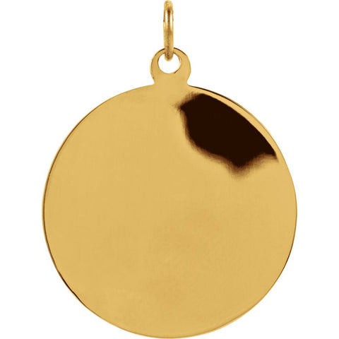 14k Yellow Gold 22mm St. Anthony Medal