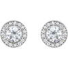 14k White Gold 5.9mm ID 1/10 CTW Diamond Earring Jackets