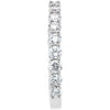 14k White Gold 1/2 CTW Diamond Band, Size 7
