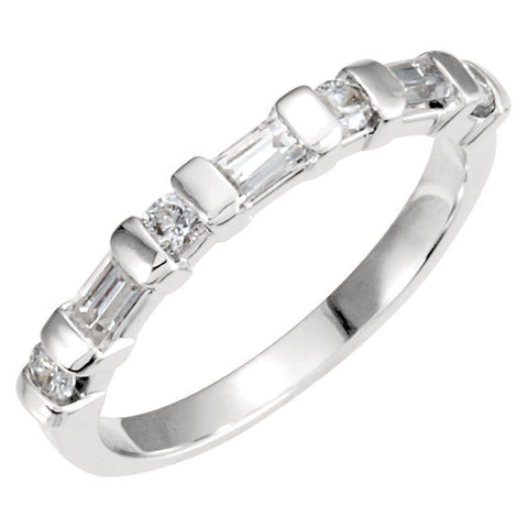 Platinum Anniversary Band, Size 6