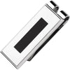 Stainless Steel Money Clip With Black Enamel