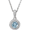Entourage Necklace in 14k White Gold