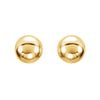 14k Yellow Gold 5mm Ball Earrings with Bright Finish