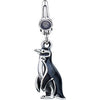18.00 X 13.00 mm Enamel Penguin Charm in Sterling Silver