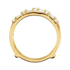 14k Yellow Gold 1/2 CTW Diamond Ring Guard, Size 7