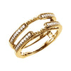 14K Yellow Gold 1/4 CTW Diamond Ring Guard (Size 6)