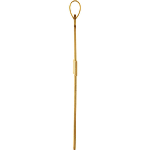 14k Yellow Gold 39x25mm Cross Pendant