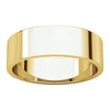 10k Yellow Gold 6mm Flat Band, Size 9.5