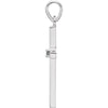 14k White Gold 22.6x11.4mm Alexandrite Cross Pendant